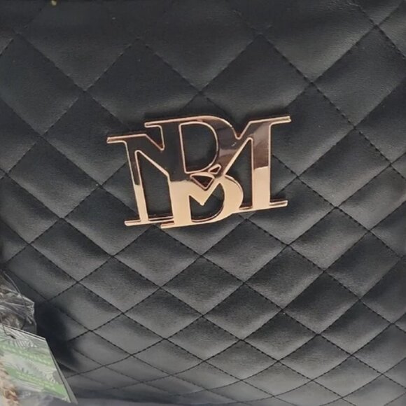 Badgley Mischka Large Diamond Quilted Tote Bag NWT - Picture 7 of 8